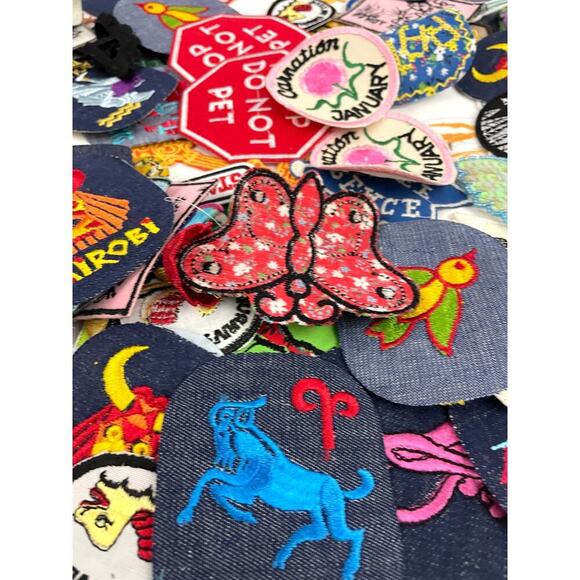 150 PC Assorted Sewing Applique Patches Iron on Sew On NEW Mixed Sequin Crafting - Picture 12 of 16